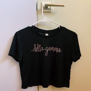 Delta gamma crop top